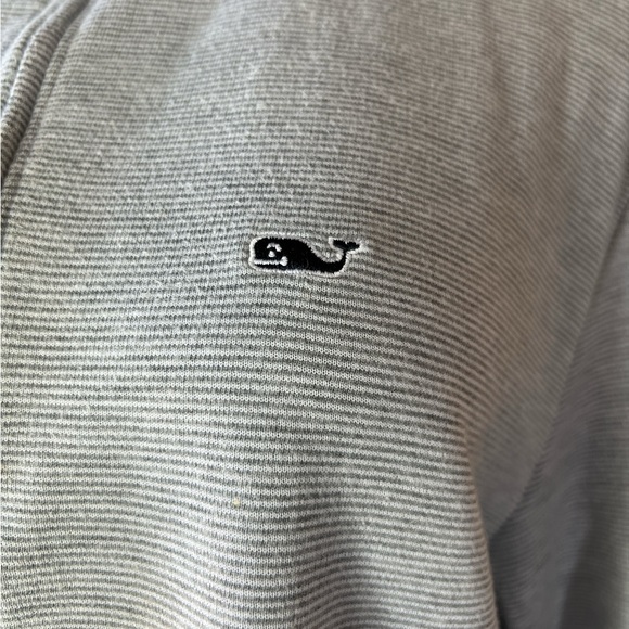 Vineyard Vines Quarter Zip Pullover Gray Shep Shirt Style Size Large - Picture 2 of 5